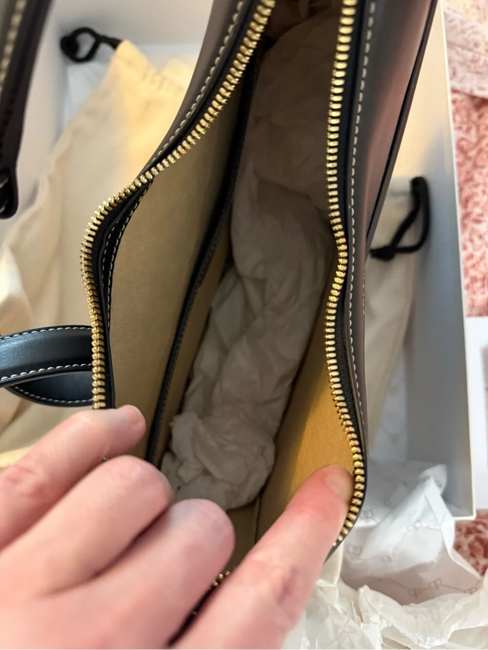 Polene Numero Dix Hobo in Smooth Black